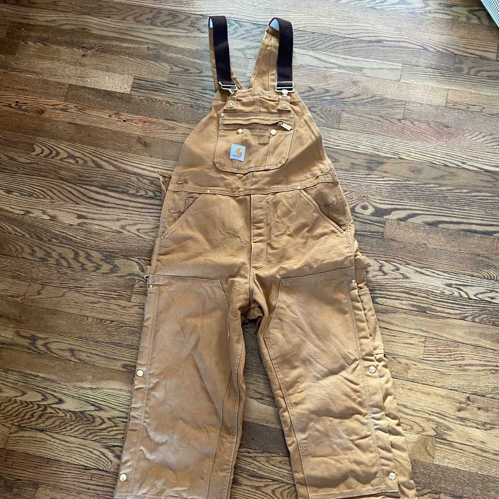 Insulated Carhartt Bib size 34/30